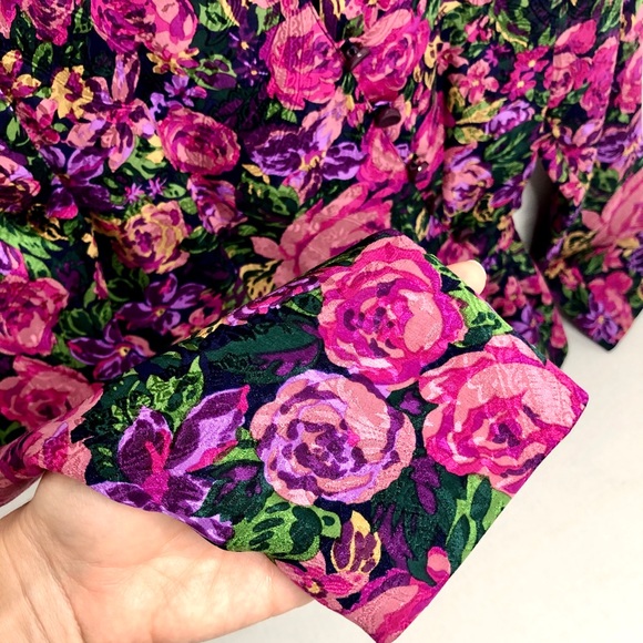 Vintage Richard Warren floral blouse - Picture 6 of 12